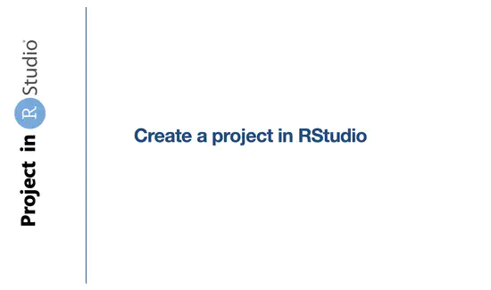 Create a project in R Studio